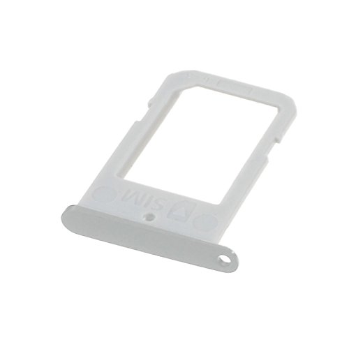 jbTec SIM-Tray/SD-Card kompatibel mit Samsung Galaxy S6 Edge - Kartenhalter Single Slot Schlitten Handy, Farbe:Grau von jbTec
