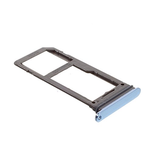 jbTec SIM-Tray/SD-Card Karten-Halter kompatibel mit Samsung Galaxy S8 / S8+ Plus - Single Slot Rahmen, Farbe:Blau von jbTec