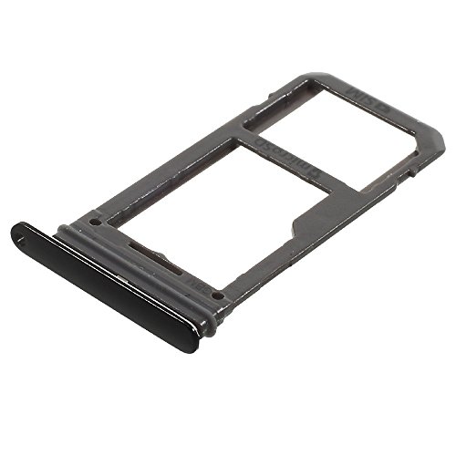 jbTec SIM-Tray/SD-Card kompatibel mit Samsung Galaxy S8 / S8+ Plus - Kartenhalter Single Slot Schlitten, Farbe:Schwarz von jbTec