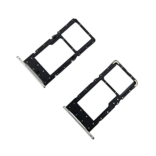 jbTec SIM-Tray/SD-Card kompatibel mit Samsung Galaxy Tab A7 Lite LTE - Kartenhalter Slot Schlitten Fach, Farbe:Silver (Silber) von jbTec