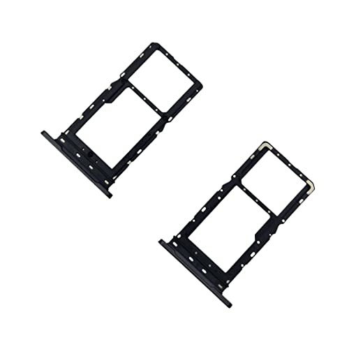 jbTec SIM-Tray/SD-Card Karten-Halter kompatibel mit Samsung Galaxy Tab A8 10.5 - Slot Schlitten Rahmen, Farbe:Dark Gray (Schwarz) von jbTec