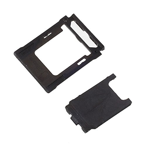 jbTec SIM-Tray/SD-Card kompatibel mit Sony Xperia XZ Premium - Kartenhalter Single Slot Schlitten Handy, Farbe:Schwarz von jbTec