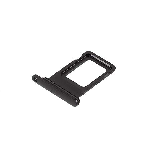 jbTec SIM-Tray kompatibel mit Apple iPhone 11 - Kartenhalter Single Slot Schlitten Rahmen Simkarte Holder, Farbe:Schwarz von jbTec