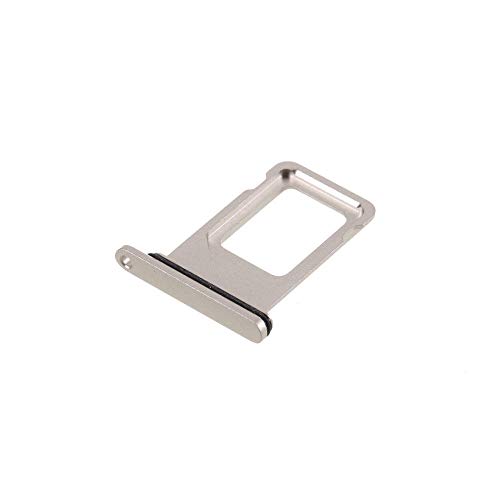 jbTec SIM-Tray kompatibel mit Apple iPhone 11 - Kartenhalter Single Slot Schlitten Rahmen Simkarte Holder, Farbe:Silber von jbTec
