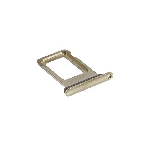 jbTec SIM-Tray Karten-Halter kompatibel mit Apple iPhone 12 Pro/Max - Single Slot Schlitten Rahmen Fach, Farbe:Gold von jbTec