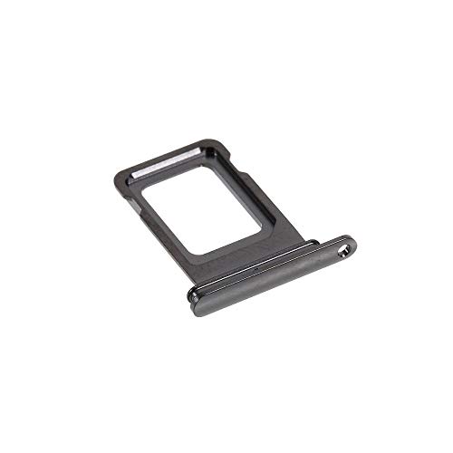 jbTec SIM-Tray kompatibel mit Apple iPhone 12 Pro/Max - Kartenhalter Single Slot Schlitten Rahmen Handy, Farbe:Grau von jbTec