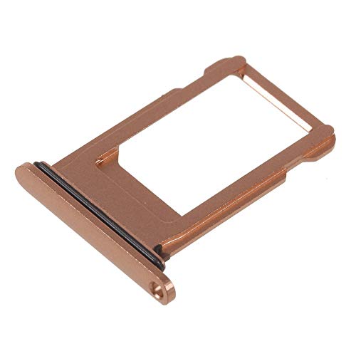 jbTec SIM-Tray Karten-Halter kompatibel mit Apple iPhone 8 - Single Slot Schlitten Rahmen Simkarte Holder, Farbe:Gold von jbTec