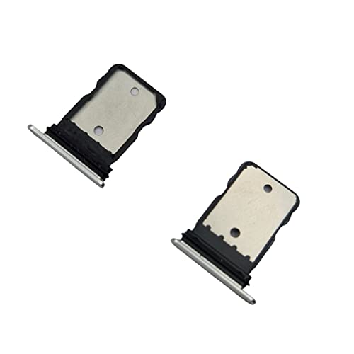 jbTec SIM-Tray kompatibel mit Google Pixel 7 Pro - Kartenhalter Single Slot Schlitten Rahmen Simkarte, Farbe:Silber (Snow) von jbTec