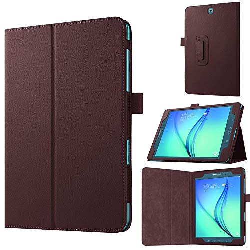 jbTec Tablet-Hülle Schutzhülle passend für Samsung Galaxy Tab A 9.7 (SM-T555/SM-T550) Schutz Cover Tasche Flip Case, Farbe:Braun von jbTec