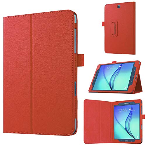 jbTec Tablet-Hülle Schutzhülle passend für Samsung Galaxy Tab A 9.7 (SM-T555/SM-T550) Schutz Cover Tasche Flip Case, Farbe:Rot von jbTec
