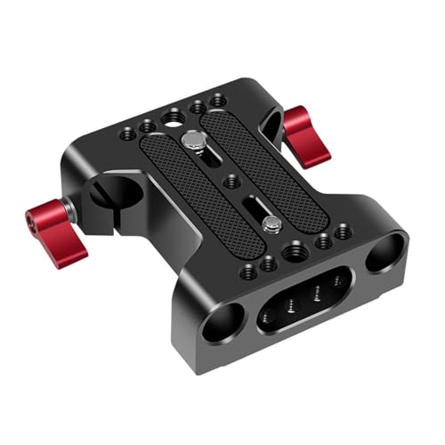 15-mm Doppelloch Stangenklemme Neigungsbasis DSLR Kamera Zubehör Schnellinstallationsplatine Schiebekäfig Zubehör 15-mm Doppelloch Stangenklemme Neigungsbasis DSLR Kamera Zubehör Schnellinstallationsplatine Schiebekäfig Zubehör von jdstty