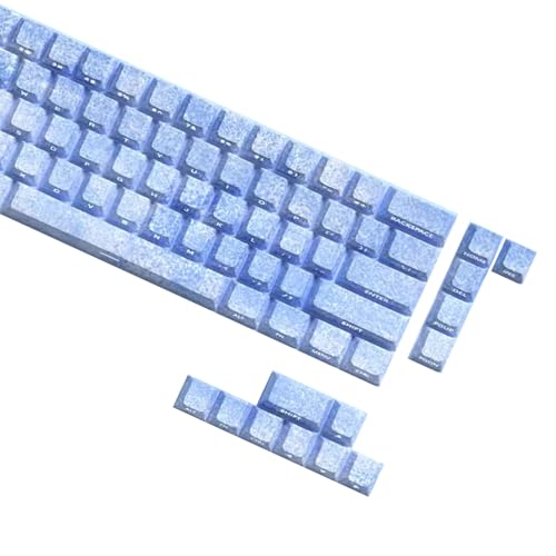 64/74 Tasten Seitendruck Transluzente Tastenkappen Eisblau Original Höhe Sublimationen Hintergrundbeleuchtung Tastenkappe für mechanische Tastaturen von jdstty