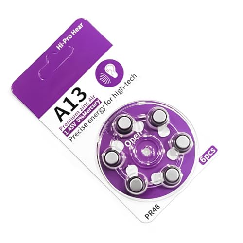 A13 Hörgerät Batterien 6PCS A13 Air Batteries Bietet Eine Konsistente Leistungsbatterie Und Eine Einfache Installation A13 Hörgerät Batterien 6PCS A13 Air Batteries Bietet Eine Konsistente Leistungsbatterie Und Eine Einfache Installation von jdstty