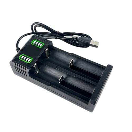 USB-betriebener 1/2/4-Slot 18650 Akku-Lade-Hubs für 21700 26700 18500 26650 Akkus mit Schnellladung und automatischer Abschaltung von jdstty