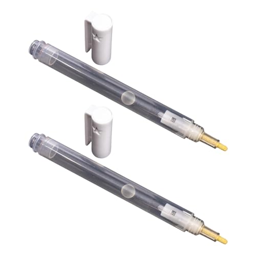 jdstty 2 Stück 3 Mm Feine Spitze Leerer Farbstift Nachfüllbar Für Acryl Leerer Marker Zum Malen Auf Holz Stoff Stein Keramik Metall von jdstty