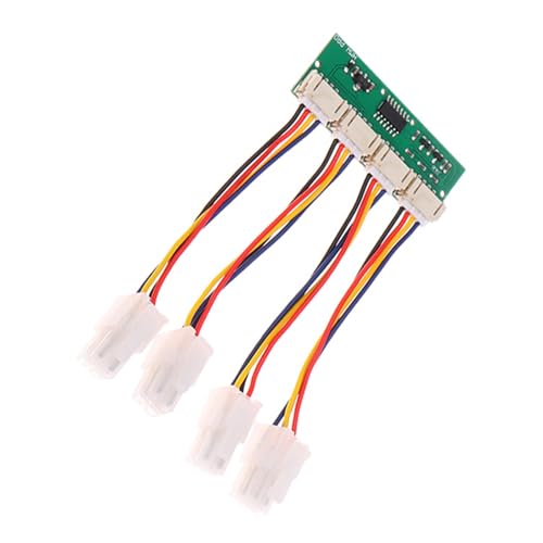 jdstty Lüfterspoofer 12 V 4-poliger Lüftersimulatoren Emulator Controller speziell für S21 S19K Computer Büro Kühlbedarf von jdstty