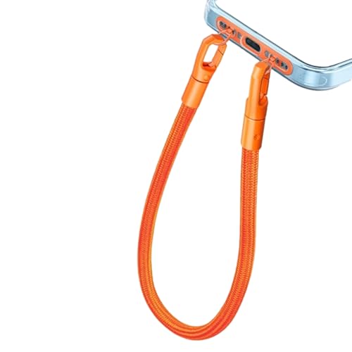 jdstty Metall-Lanyard-Clip mit doppelten Befestigungsringen, Handy-Flicken, kein Verlust, schnelle Befestigung, geeignet für Telefone von jdstty