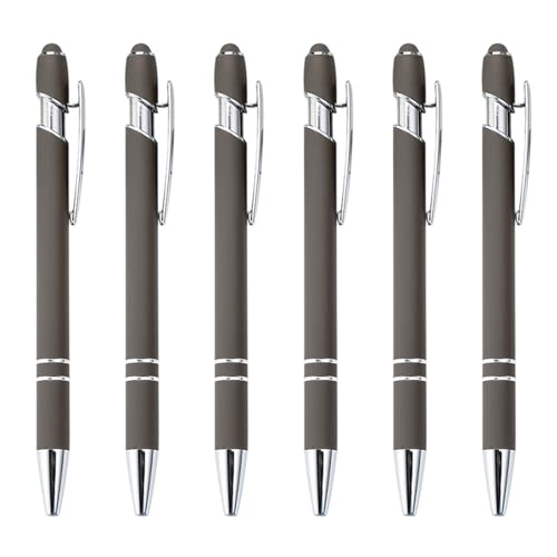 jebyltd 6 Stück Druckkugelschreiber mit Stylus Spitze 2 in 1 Stylus Kugelschreiber von jebyltd