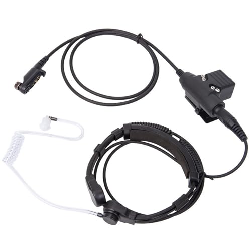 jebyltd Air Acoustic Tube Hörmuschel Halsmikrofon Luftschlauch für HYT PD600 PD602 PD602G Rauschunterdrückung Kopfhörer von jebyltd