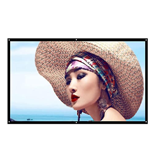 16:9 Full Projector Screen Home Cinema 60/72/100/150 Inch Indoor Outdoor Foldable Video Projection Screen Projector (Size : 182.9 cm) () von jehdfbvssjcbcsvfd