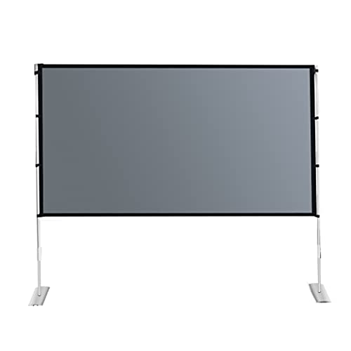 Projektor Outdoor Anti-Licht- und Verstärkungsschutz Faltleinwand 16:9 84 100 120 Zoll Home mit Konsolenvorhang (Größe:120 Zoll) () von jehdfbvssjcbcsvfd