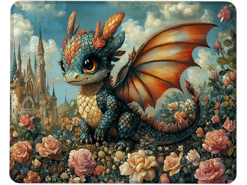 Rose Mauspad, Small EidechseSchreibtisch Matte 420x350x3mm, Tischmatte mit Nähten, Anime Gaming Tastatur Matte, Rutschfeste Gummibasis, Mauspad Wasserdicht, Geeignet Geeignet für Familien use V-4 Rose Mauspad, Small EidechseSchreibtisch Matte 420x350x3mm, Tischmatte mit Nähten, Anime Gaming Tastatur Matte, Rutschfeste Gummibasis, Mauspad Wasserdicht, Geeignet Geeignet für Familien use V-4 von jeihenhg