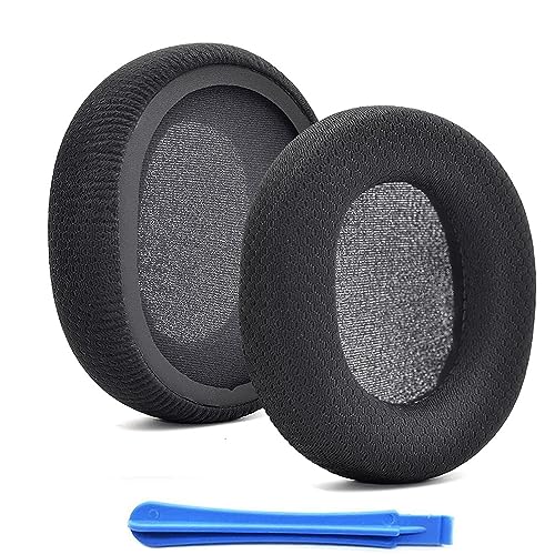 Ersatz-Ohrpolster aus Velour Schaum für SteelSeries Arctis 3 Arctis 5 Arctis 7 7P Arctis 1 Arctis 9 Arctis 9X Arctis ProArctis Prime Kopfhörer Ear Pads Ohrmuscheln (schwarz) von jghcsz