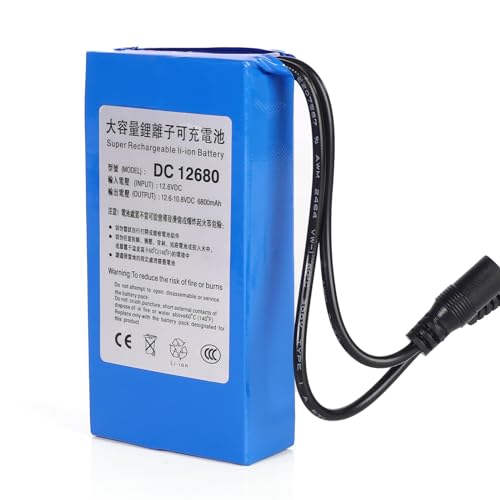 jianyana 12V Wiederaufladbarer 6800mAh Lithium Akku - Perfekt für Ihre Camcorder, Lange Lebensdauer und zuverlässige Leistung (TYPE1) von jianyana