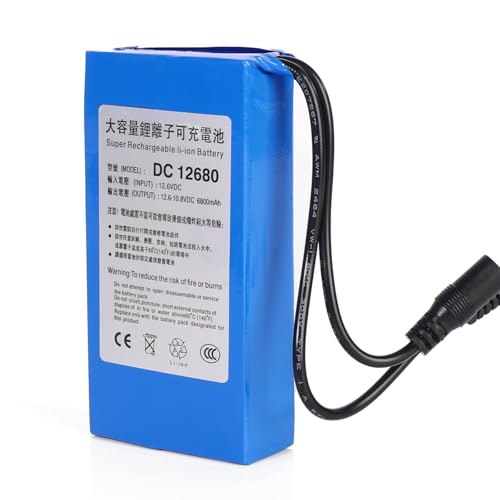 jianyana Akku wiederaufladbar tragbar 6800 mAh 12 V für Kameras und Camcorder tragbarer Lithium-Polymer-Akku, mit Ladegerät jianyana Akku wiederaufladbar tragbar 6800 mAh 12 V für Kameras und Camcorder tragbarer Lithium-Polymer-Akku, mit Ladegerät von jianyana