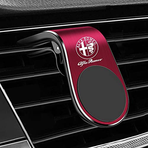 Magnetische Handyhalterung für Alfa Romeo Giulia Giulietta 159 Stelvio 156 mito 147 Zubehör Auto-Styling (rot) von jiele