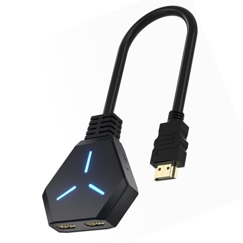 HDTV-Splitter-Video-Konverter, 2-in-1-Ausgang, 4K @ 30 Hz, Schalter für Doppelmonitore, duplizierte Laptops, HDTV-Projektoren von jiingekk