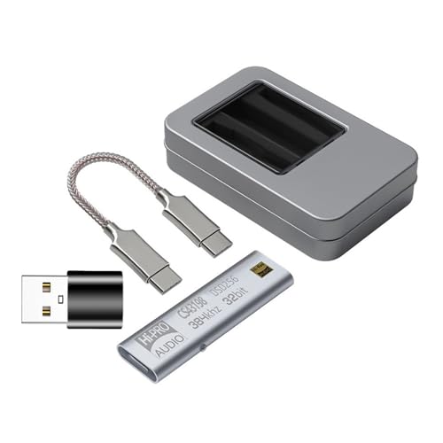 Kopfhörer-Verstärker USB C auf 3,5 mm Adapter, tragbarer Dongle, unterstützt 32 Bit 384 kHz DSD64-258 für Smartphones von jiingekk