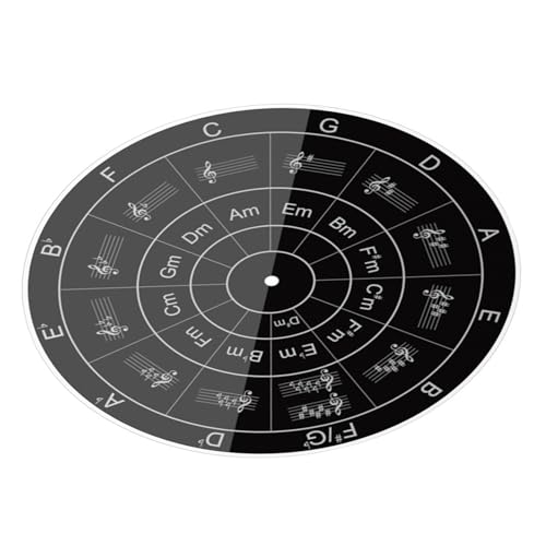 Schallplatten-Acryl-Matte, 29,5 cm, für verbesserte Klangklarheit auf Standard-Plattenspielern von jiingekk
