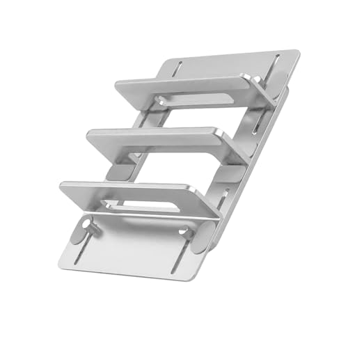 jiingekk Laptop-Ständer, verstellbar, Aluminium, Schreibtisch-Organisation, für Laptops/Tablets, vertikaler Ständer, platzsparend von jiingekk