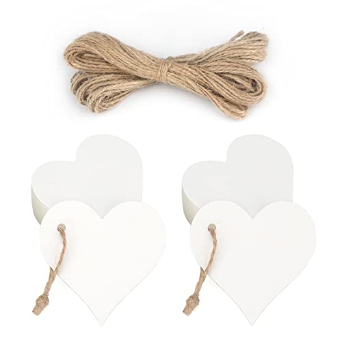 jijAcraft Herz Weiß Papier Geschenkanhänger: Papieranhänger 6CM für Hochzeit 100 Stück Papier Anhänger mit Schnur Papieretiketten für Kommunion, Gastgeschenke jijAcraft Herz Weiß Papier Geschenkanhänger: Papieranhänger 6CM für Hochzeit 100 Stück Papier Anhänger mit Schnur Papieretiketten für Kommunion, Gastgeschenke von jijAcraft