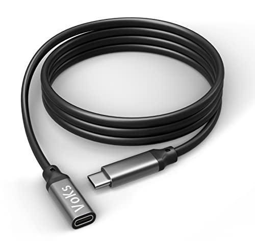 jj-shop24 USB-C 3.2 Verlängerung Kabel C-Stecker C-Buchse 1m Type-C Kabel Schnell Laden USB Typ C von jj-shop24