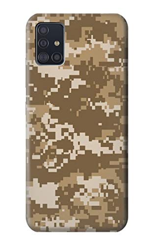 Innovedesire Army Desert Tan Coyote Camo Camouflage Hülle Schutzhülle Taschen für Samsung Galaxy A51 5G [nur für A51 5G. Nicht für A51] von jjphonecase