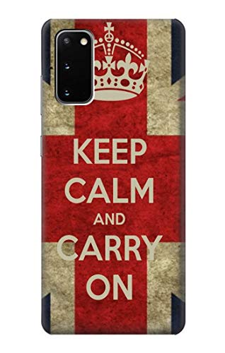 Innovedesire Keep Calm and Carry On Hülle Schutzhülle Taschen für Samsung Galaxy S20 von jjphonecase