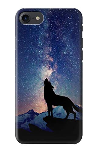 Innovedesire Wolf Howling Million Star Hülle Schutzhülle Taschen für iPhone 7, iPhone 8, iPhone SE (2020) von jjphonecase