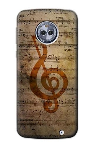 Sheet Music Notes Hülle Schutzhülle Taschen für Motorola Moto G6 Plus von jjphonecase