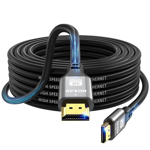 jojobnj 4K HDMI Kabel 10m, High Speed HDMI 2.0 Kabel 4K@60Hz 18Gbps, Ultra HD, Ethernet Audio Return, Video 4K, 1080p, 3D, Arc, HDR Kompatibel mit Xbox, PS5/PS4, HDTV, Laptop ect jojobnj 4K HDMI Kabel 10m, High Speed HDMI 2.0 Kabel 4K@60Hz 18Gbps, Ultra HD, Ethernet Audio Return, Video 4K, 1080p, 3D, Arc, HDR Kompatibel mit Xbox, PS5/PS4, HDTV, Laptop ect von jojobnj