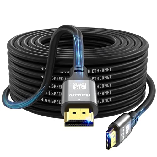 jojobnj 4K HDMI Kabel 15m, High Speed HDMI 2.0 Kabel 4K@60Hz 18Gbps, Ultra HD, Ethernet Audio Return, Video 4K, 1080p, 3D, Arc, HDR Kompatibel mit Xbox, PS5/PS4, HDTV, Laptop ect jojobnj 4K HDMI Kabel 15m, High Speed HDMI 2.0 Kabel 4K@60Hz 18Gbps, Ultra HD, Ethernet Audio Return, Video 4K, 1080p, 3D, Arc, HDR Kompatibel mit Xbox, PS5/PS4, HDTV, Laptop ect von jojobnj