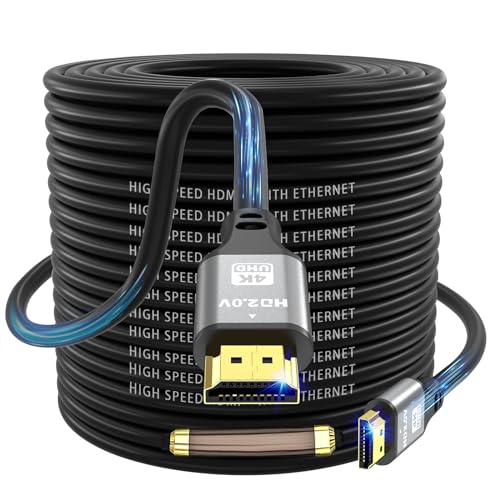 jojobnj 4K HDMI Kabel 30m, High Speed HDMI 2.0 Kabel 4K@60Hz 18Gbps, Ultra HD, Ethernet Audio Return, Video 4K, 1080p, 3D, Arc, HDR Kompatibel mit Xbox, PS5/PS4, HDTV, Laptop ect jojobnj 4K HDMI Kabel 30m, High Speed HDMI 2.0 Kabel 4K@60Hz 18Gbps, Ultra HD, Ethernet Audio Return, Video 4K, 1080p, 3D, Arc, HDR Kompatibel mit Xbox, PS5/PS4, HDTV, Laptop ect von jojobnj