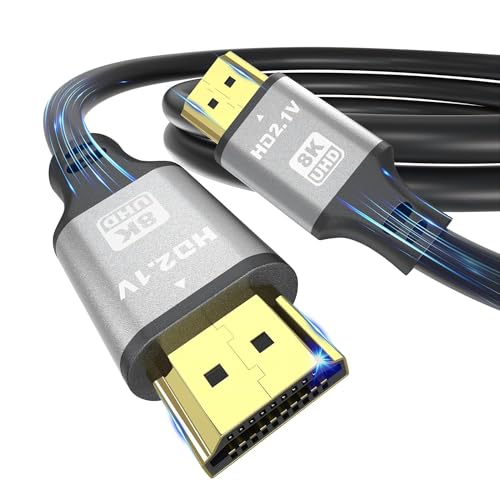 jojobnj 8K HDMI Kabel 0.5m, High Speed HDMI Kabel 48Gbps 8K@60Hz 4K@120Hz, HDCP 2.2 & 2.3, DTS:X, HDR 10 Kompatibel mit Roku TV/eARC/3D/PS5/HDTV/Laptop/Blu-ray jojobnj 8K HDMI Kabel 0.5m, High Speed HDMI Kabel 48Gbps 8K@60Hz 4K@120Hz, HDCP 2.2 & 2.3, DTS:X, HDR 10 Kompatibel mit Roku TV/eARC/3D/PS5/HDTV/Laptop/Blu-ray von jojobnj