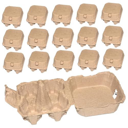 30 Stk eier flache hühnerei behälter Quadrat Karton Fruchtfleischschale Tablett Container Zellstoff 30 Stk eier flache hühnerei behälter Quadrat Karton Fruchtfleischschale Tablett Container Zellstoff von jojofuny