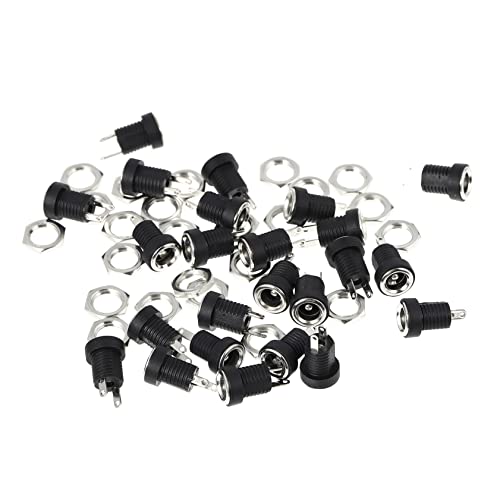 jojofuny 1 24stk Gleichstromsteckdose Steckdosen Für Elektrische Stecker Dc-stecker Dc-eingangsbuchse Einbaubuchse Radmutter 3-polig Jackbox Aus Kunststoff Und Metallmaterialien Black jojofuny 1 24stk Gleichstromsteckdose Steckdosen Für Elektrische Stecker Dc-stecker Dc-eingangsbuchse Einbaubuchse Radmutter 3-polig Jackbox Aus Kunststoff Und Metallmaterialien Black von jojofuny
