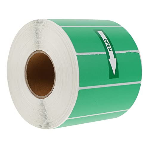 jojofuny 1 Rolle Buntes Etikettpapier Etiketten Druckerpapier Leere Aufkleber Zum Drucken Aufkleber Beschriftungen Mehrzweckaufkleber Aufkleberpapier Kupferplattenaufkleber Grün von jojofuny