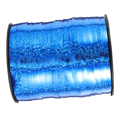 jojofuny 1 Rolle Laserballonband Bänder zum Basteln Schleife für Luftballons handgefertigte Bänder farbig Party-Geschenkband Geschenkbänder ein Verpackungsband Plastik Blue jojofuny 1 Rolle Laserballonband Bänder zum Basteln Schleife für Luftballons handgefertigte Bänder farbig Party-Geschenkband Geschenkbänder ein Verpackungsband Plastik Blue von jojofuny
