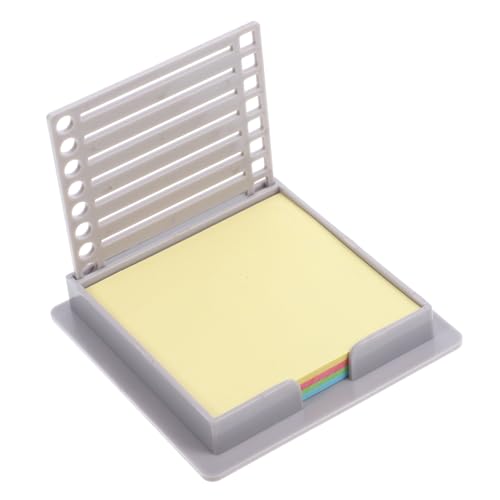 jojofuny 1 Satz Aufbewahrungsbox Für Notizen Beachten Sie Den Halter Inhaber Anzeige Bequemer Kartenhalter Schreibwaren Für Schreibtisch Notizblockhalter Notizblock-hülle Abs Light Grey von jojofuny