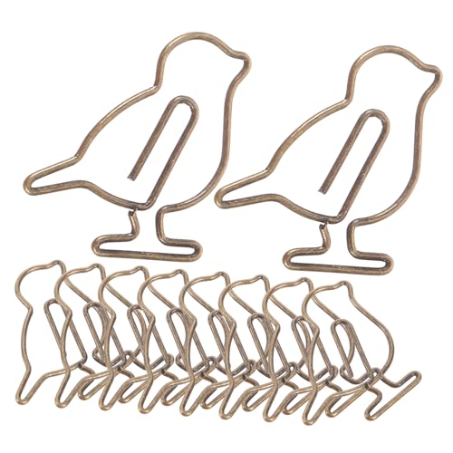 jojofuny 1 Satz Kreative Metallpapierclips Form Von Antiken Vögeln Versatile Büroklammern Für Dokumente Notizen Und Persönliche Projekte Dekorative Und Praktische Büroaccessoires 20 Stück jojofuny 1 Satz Kreative Metallpapierclips Form Von Antiken Vögeln Versatile Büroklammern Für Dokumente Notizen Und Persönliche Projekte Dekorative Und Praktische Büroaccessoires 20 Stück von jojofuny